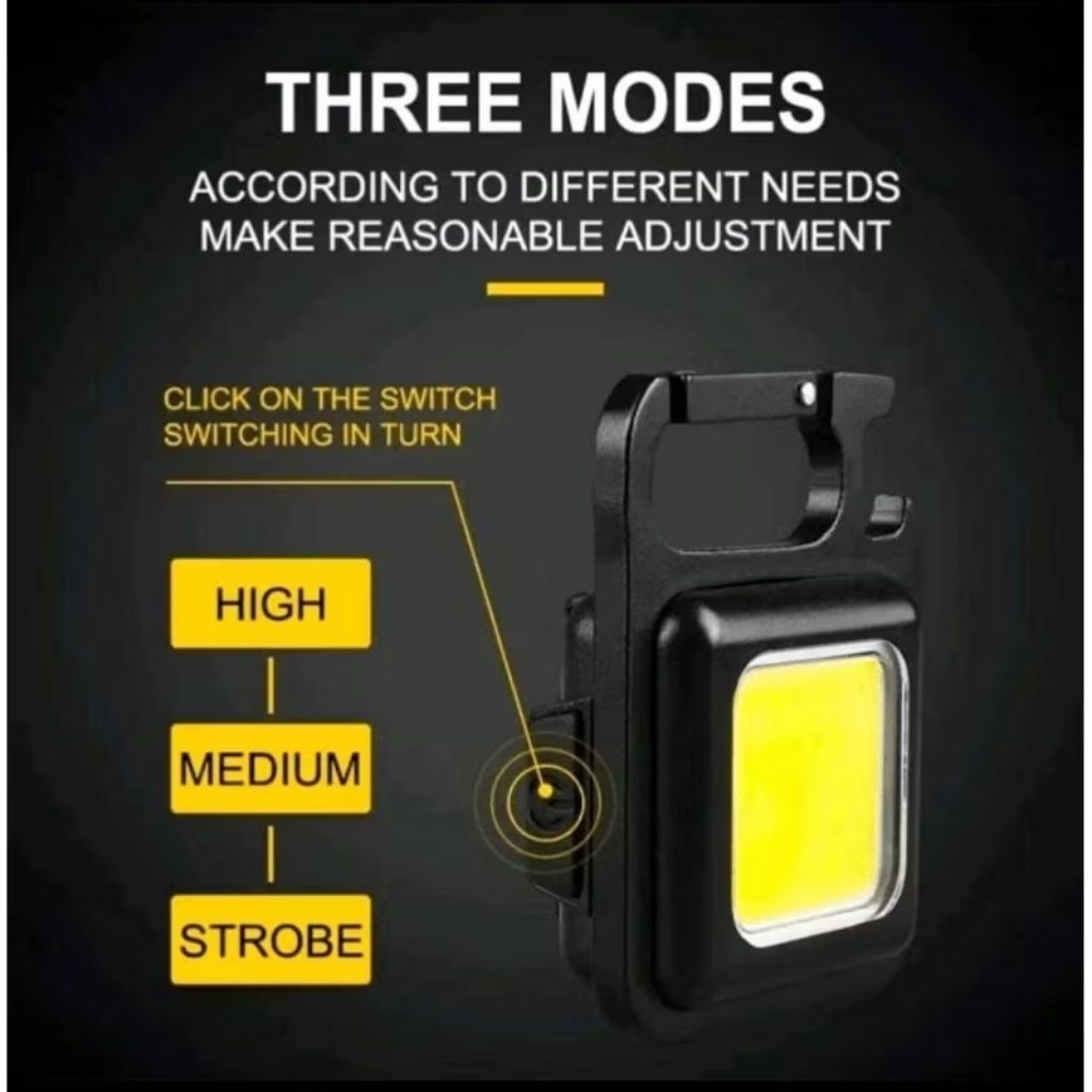 Keychain Light | Gantungan Senter LED Mini | Lampu Camping | Lampu Sepeda