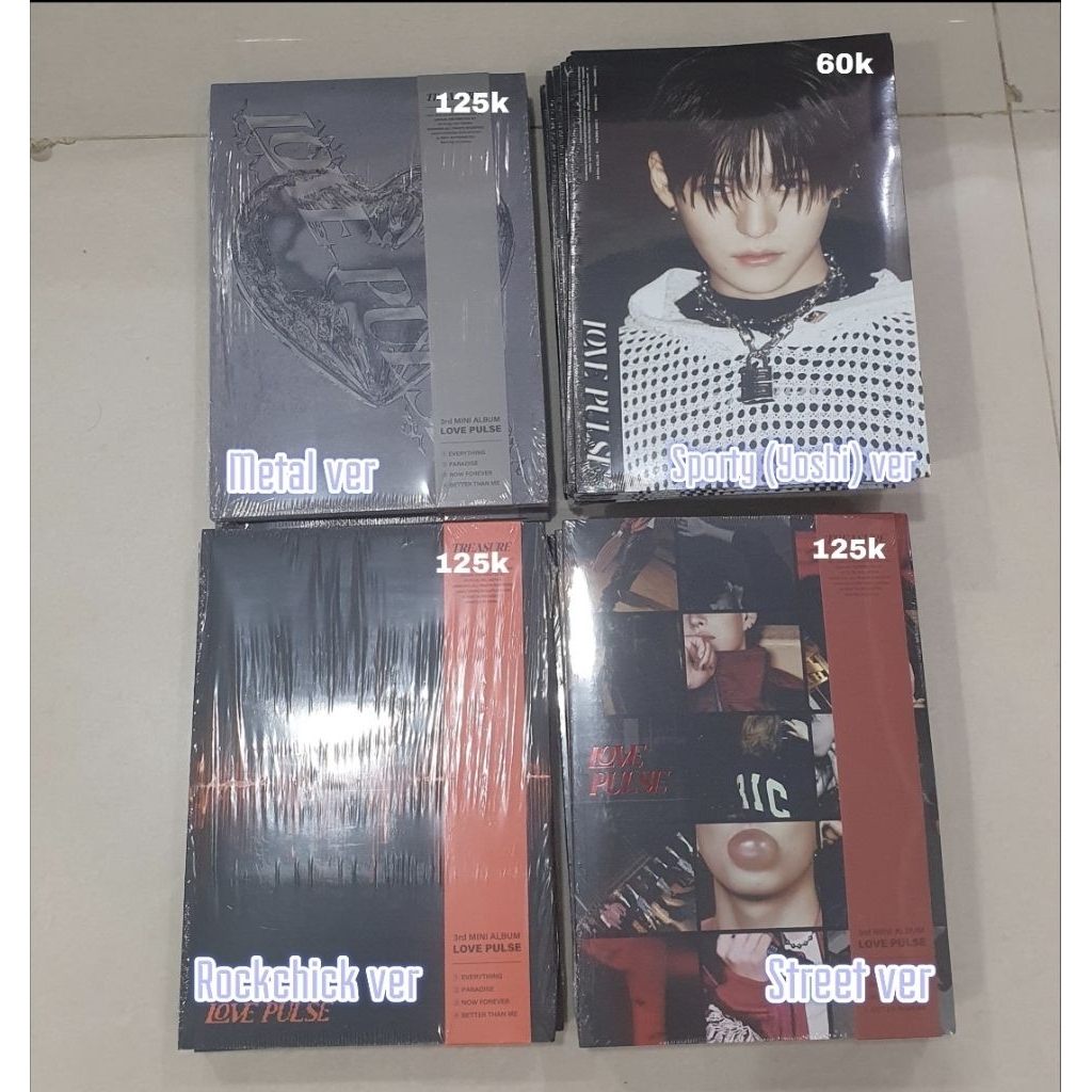 TREASURE 3rd MINI ALBUM "LOVE PULSE" METAL / STREET / ROCKCHIC VER / SPORTY VER YOSHI | POB Weverse 