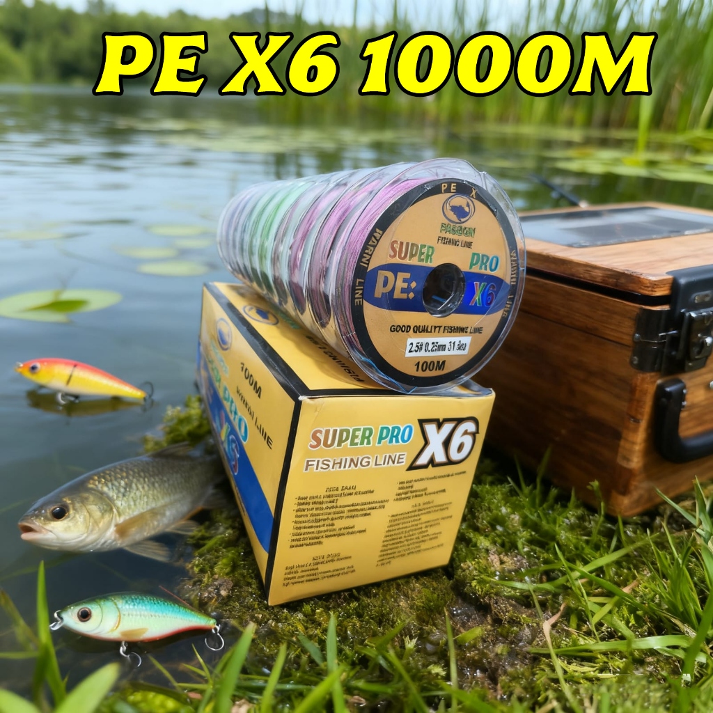 Senar Pancing PE X6 Power Libra Connecting 1000M / Tali PE Braid X6 Power Libra 1000 Meter