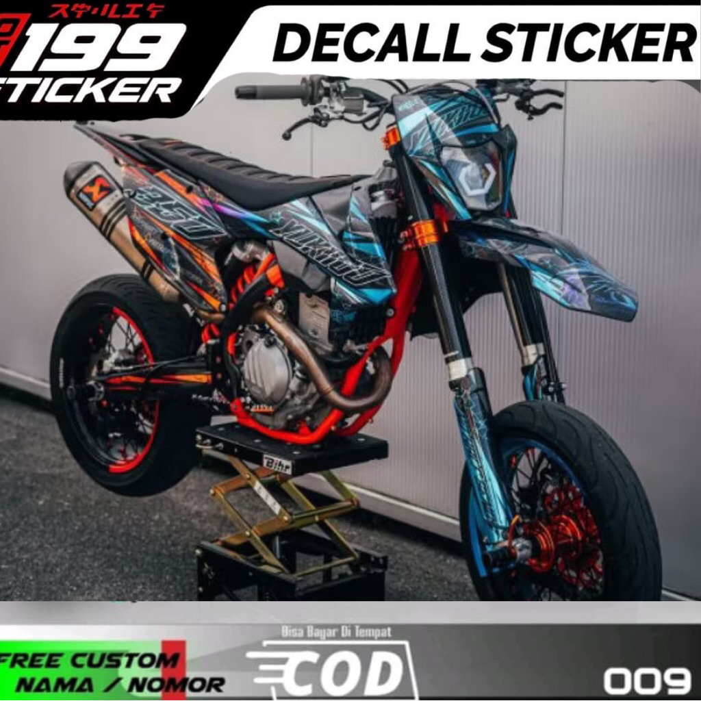 DECAL SUPERMOTO KTM | DECAL DTRACKER | DECAL KLX BF | DECAL CRF | DECAL WR 155 | DECAL GORDONS | DEC