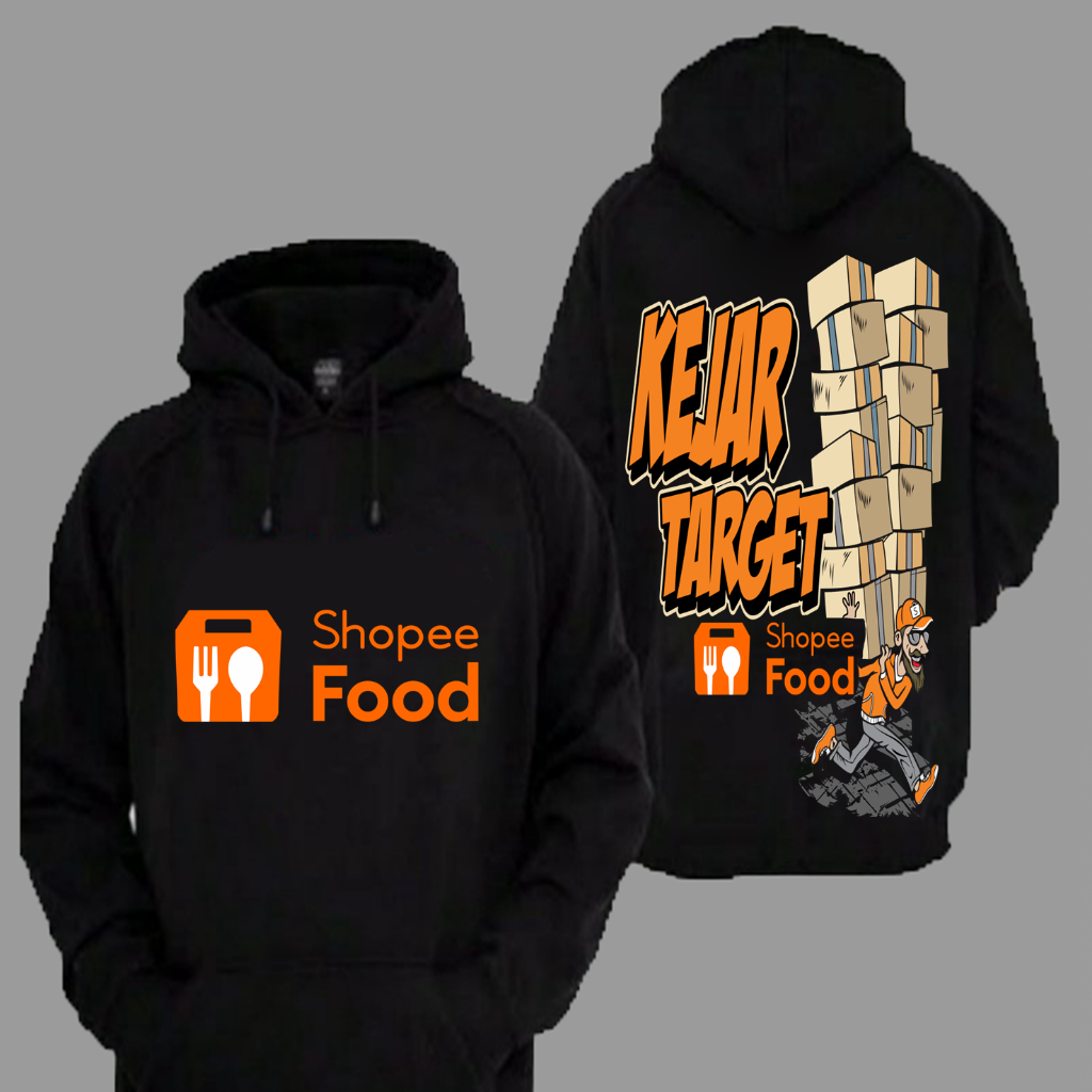 Sweater Hoodie Distro ShopeeFood Kejar Target Overload Full Order Premium Terbaru