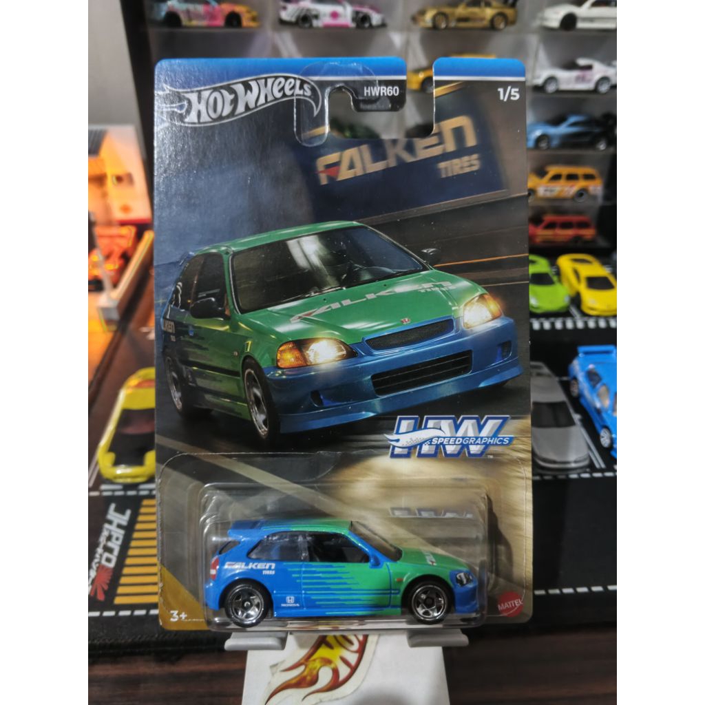 Hot Wheels Silver Series Civic Falken Civic EF
