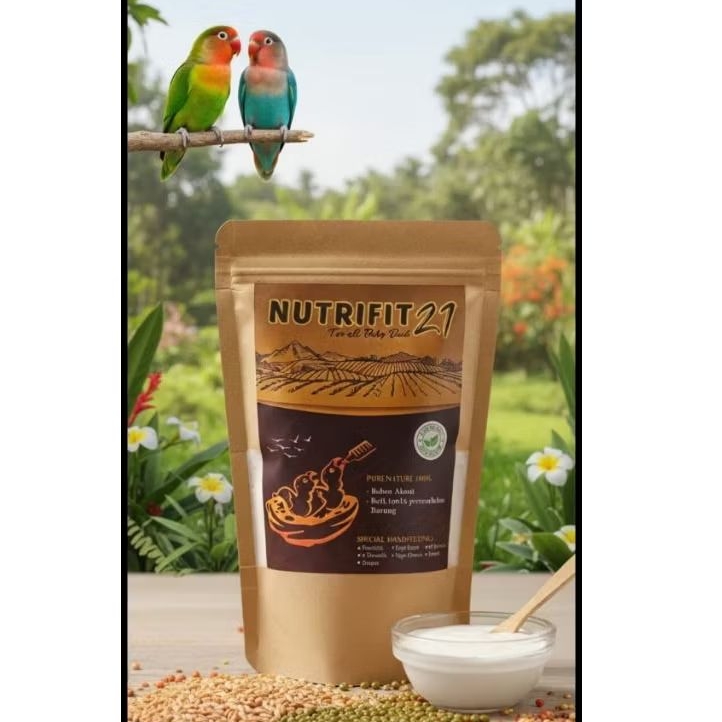NUTRIFIT 200gr FOR ALL BIRD BUBUR LOLOHAN BLACKTHROAT KENARI MURAI CENDET