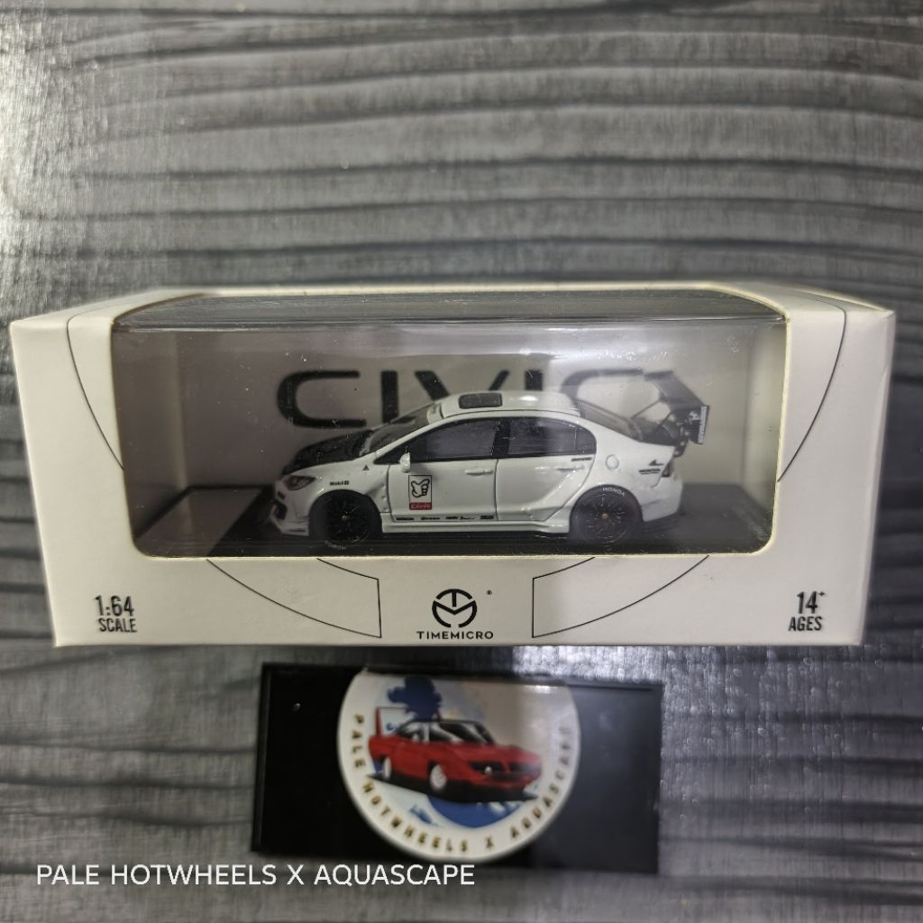 TIMEMICRO HONDA CIVIC TYPE R FD2 NO GOOD RACING white 1/64