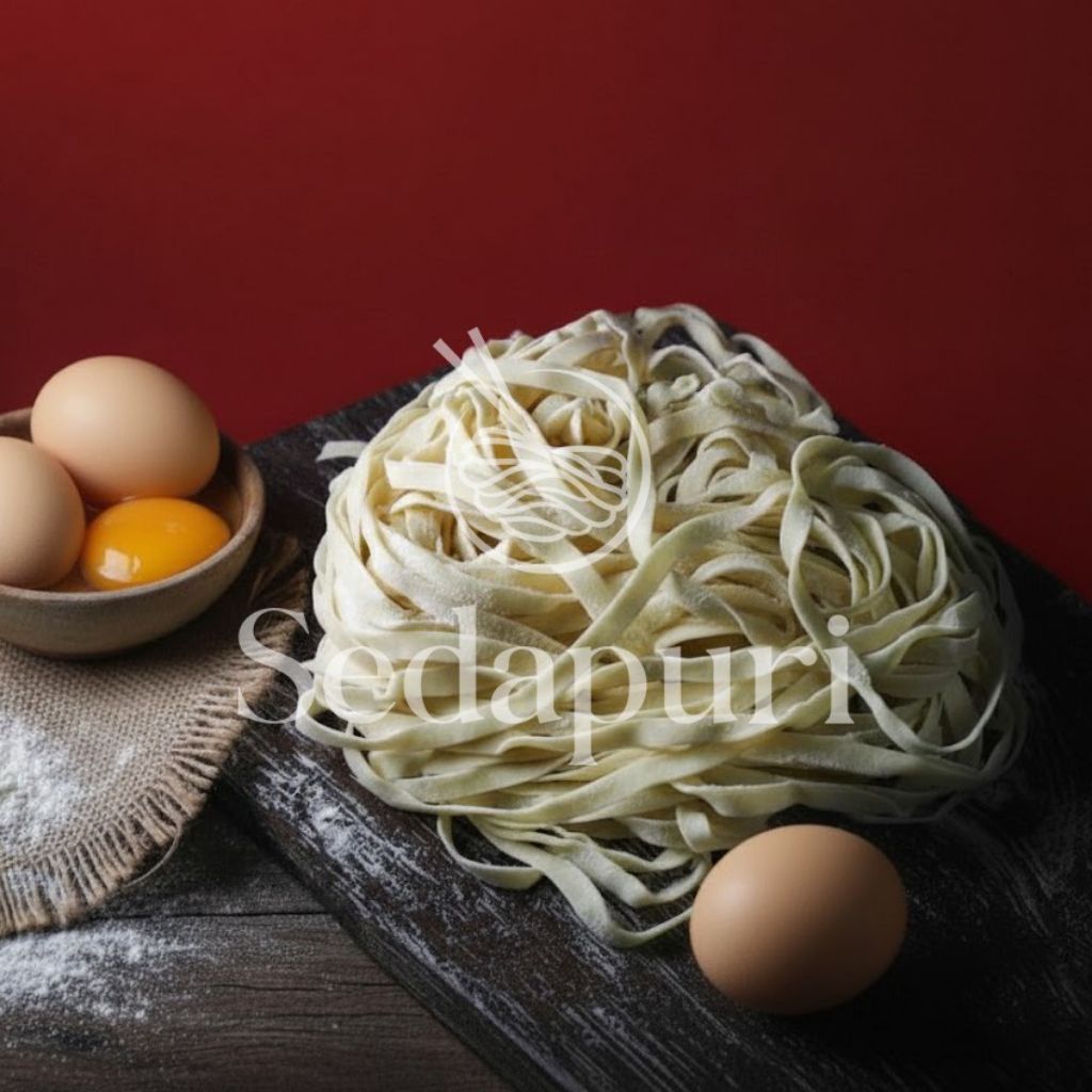 Mie Mentah Pipih / Mie Pipih GM / Mie Gepeng Telur Ayam