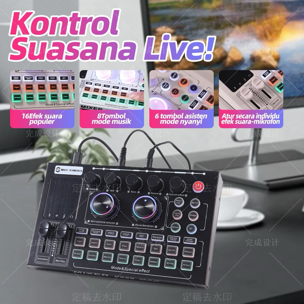 Mixer Audio F999 Max | Sound card F999 Max