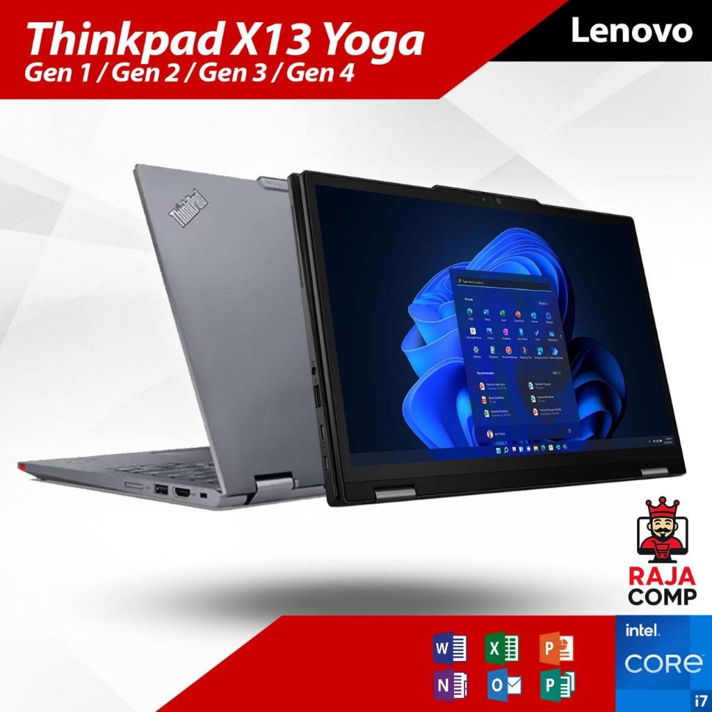 Lenovo Thinkpad X13 YOGA G4 / G3 / G2 / G1 Intel I7 I5 16GB 512GB Murah Bergaransi