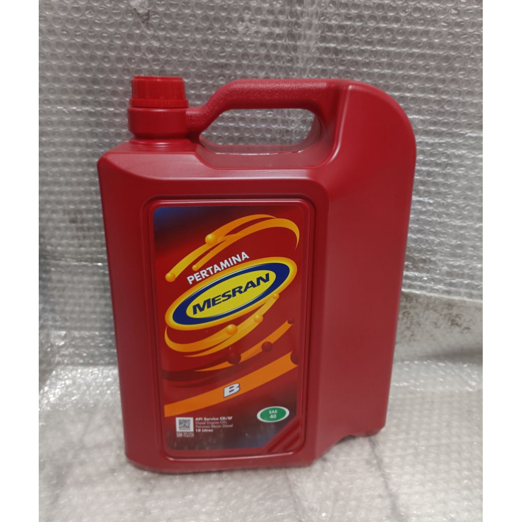 Oli Diesel Pertamina Mesran B SAE40 10 Liter Asli