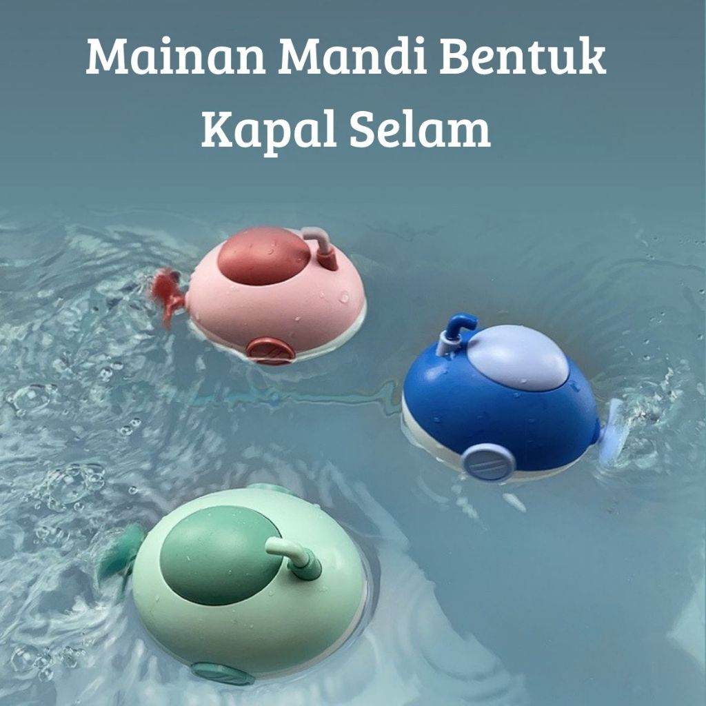 WNDR Mainan Mandi Bayi Kapal Selam | Mainan Mandi Air Anak Kapal Selam | Mainan Air Anak
