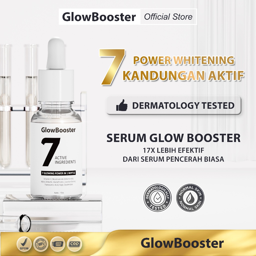 [REAL 7 INGREDIENTS BRIGHTENING] Serum glowing GloowBooster 7 Active Ingredients | Serum Pencerah 7 