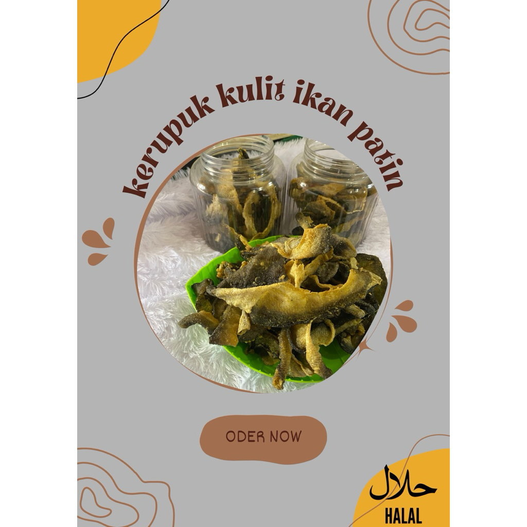 kerupuk kulit ikan patin mentah 1kg