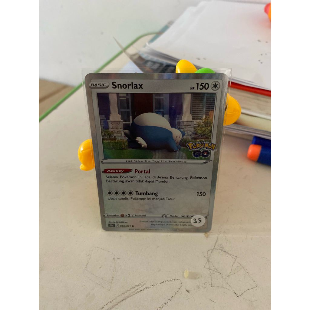 Kartu Pokemon Indonesia Snorlax Pokemon Go