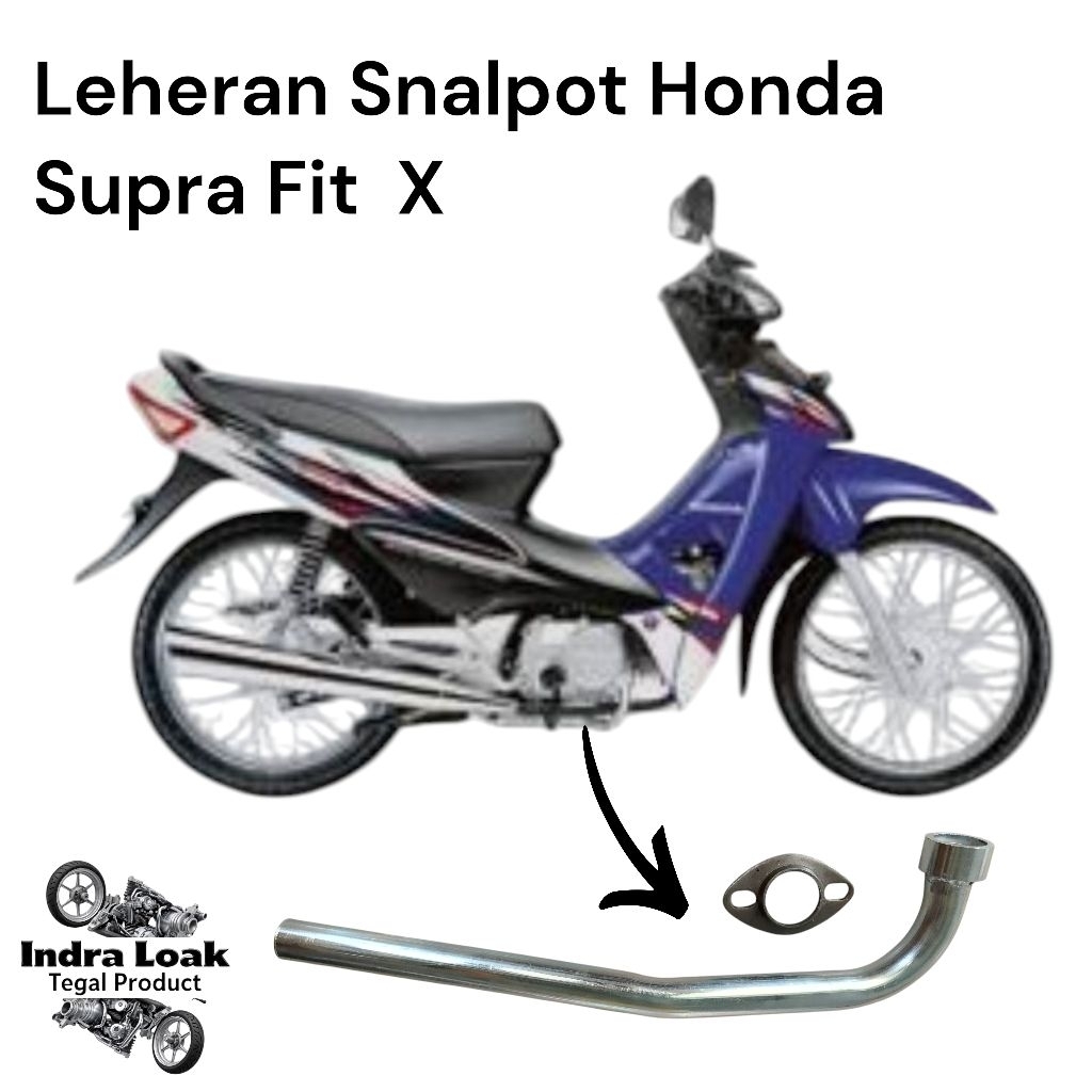 LEHERAN KNALPOT STANDAR ORI SUPRA FIT X, KUALITAS TERJAMIN, SANGAT COCOK UNTUK MENGGANTI LEHERAN KNA