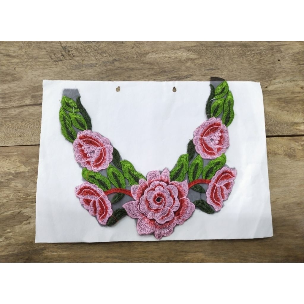 Renda Leher bunga bordir