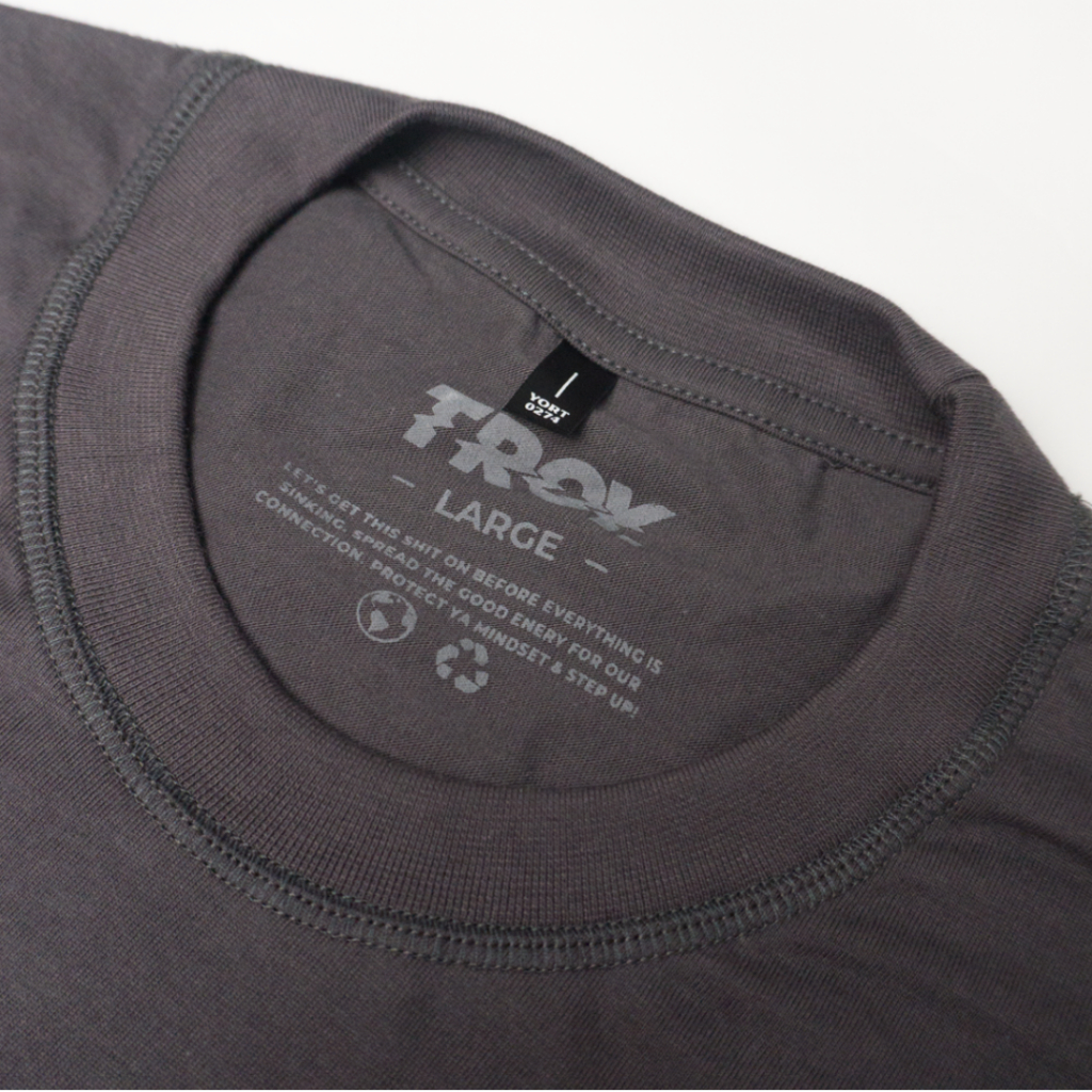 Troy Company Double Sleeve Longsleeve Tshirt Dark Grey Black DID - Kaos Lengan Panjang Abu Gelap Hitam DSD 2449