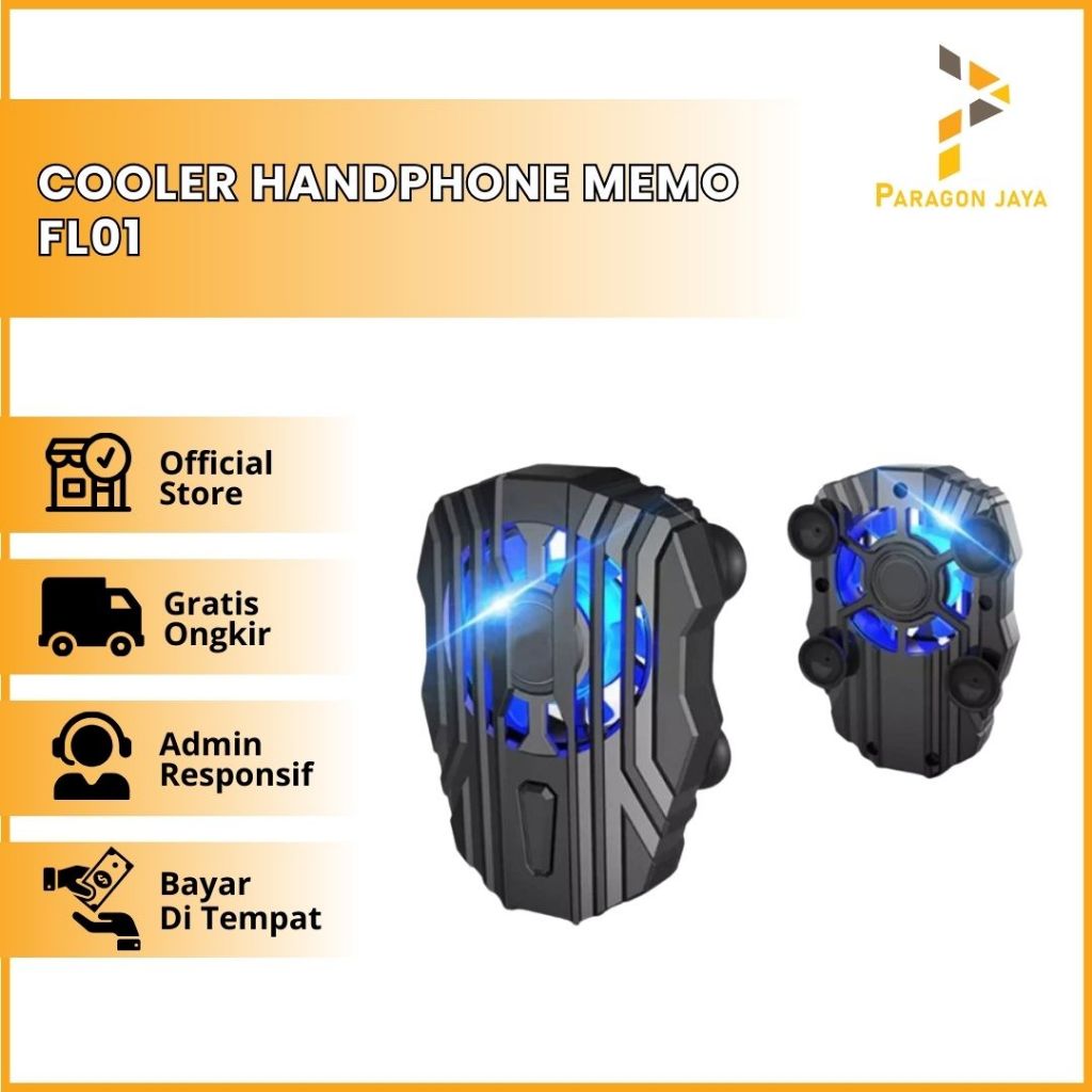 Cooler Handphone Memo FL01 Pendingin HP / Cooler HP FL01 / Gaming Fan
