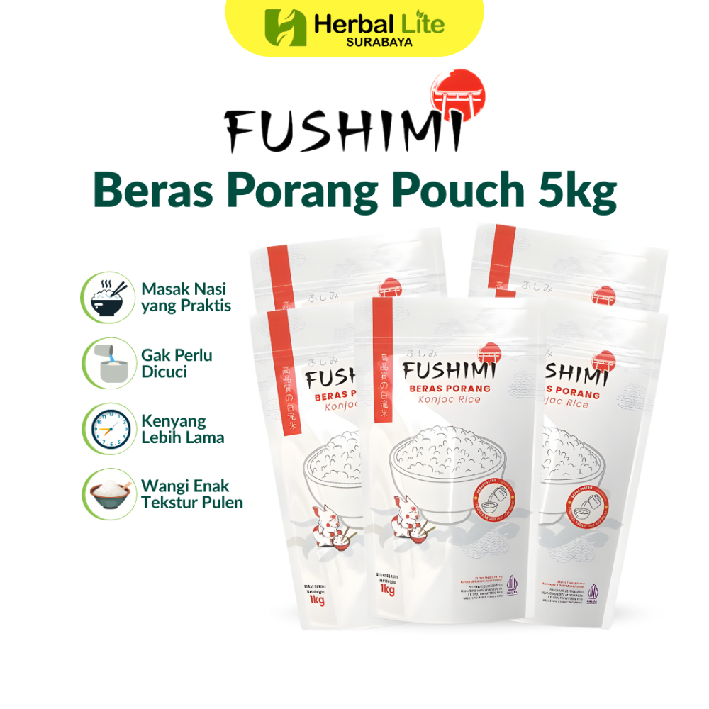Beras Porang Fushimi 5kg Konjac Rice Premium Original