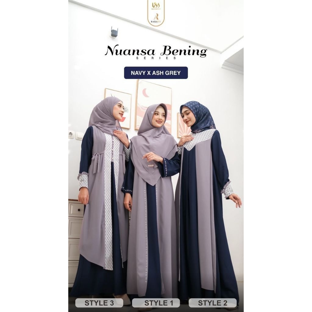 Dress raisakey nuansa bening original
