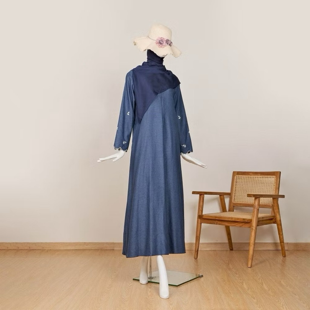 ARSYILA GAMIS BORDIR KATUN MADINAH DRESS TERBARU 2025