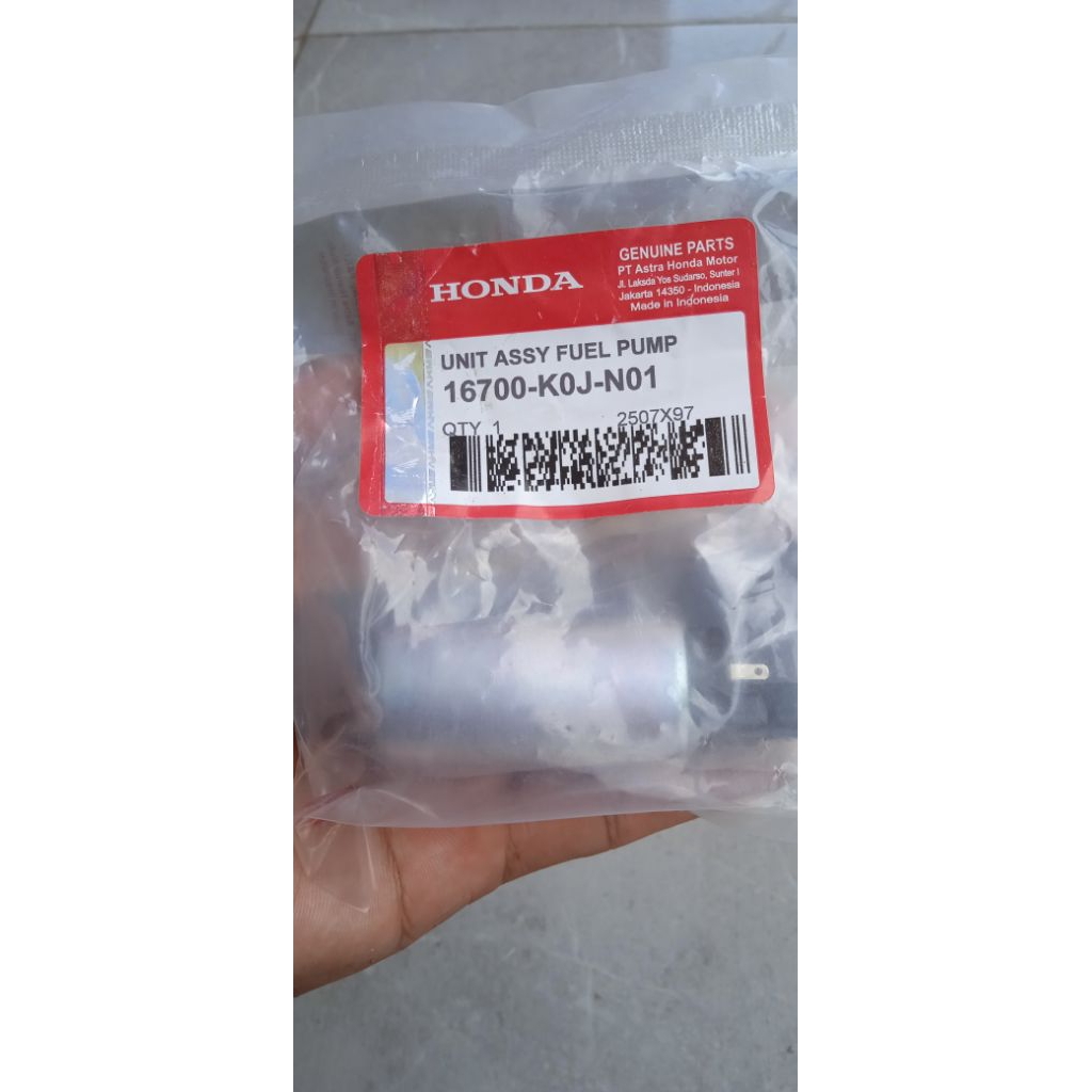 ROTAK KOJ-N01 ORIGINAL AHM HONDA GENIO/BEAT NEW ESP/SCOOPY Pompa Bensin Daya 12Volt Material Berkual