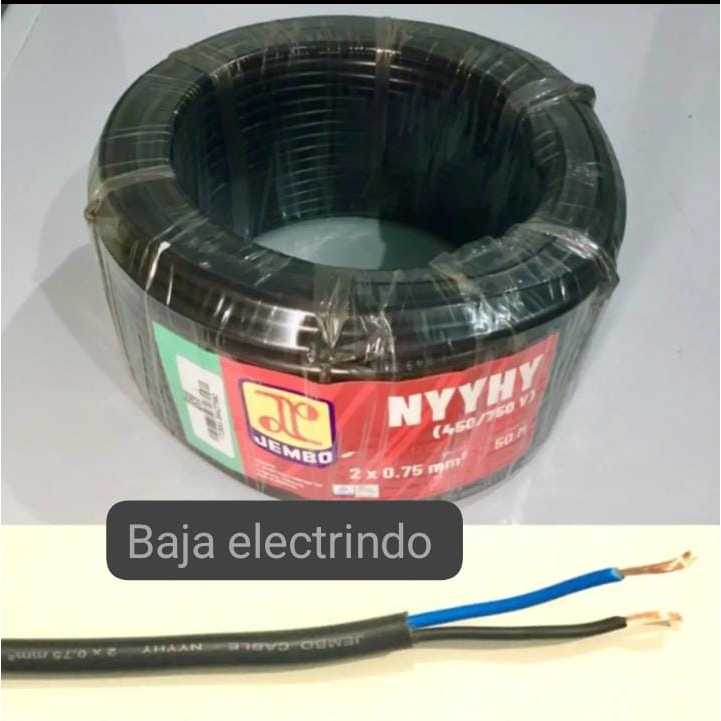 Kabel Serabut NYYHY 2X0,75mm JEMBO @100m NYYHY 2x0,75 2x0.75 mm 2x0.75mm