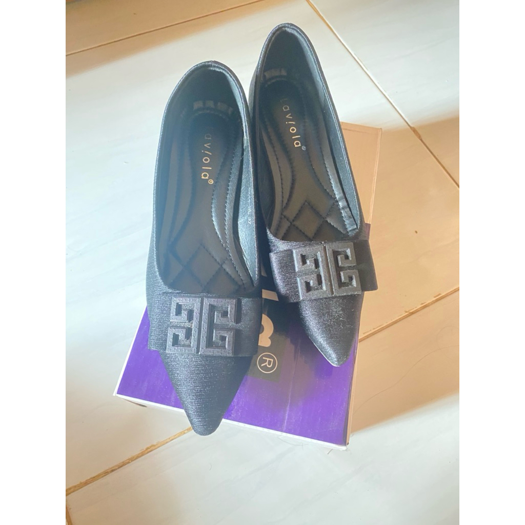 [pernah dipakai] sepatu hitam laviola