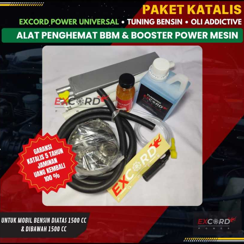 SPECIAL PROMO PAKET KATALIS PENGHEMAT BBM BOOSTER POWER MESIN MOBIL BENSIN EXCORD POWER UNIVERSAL