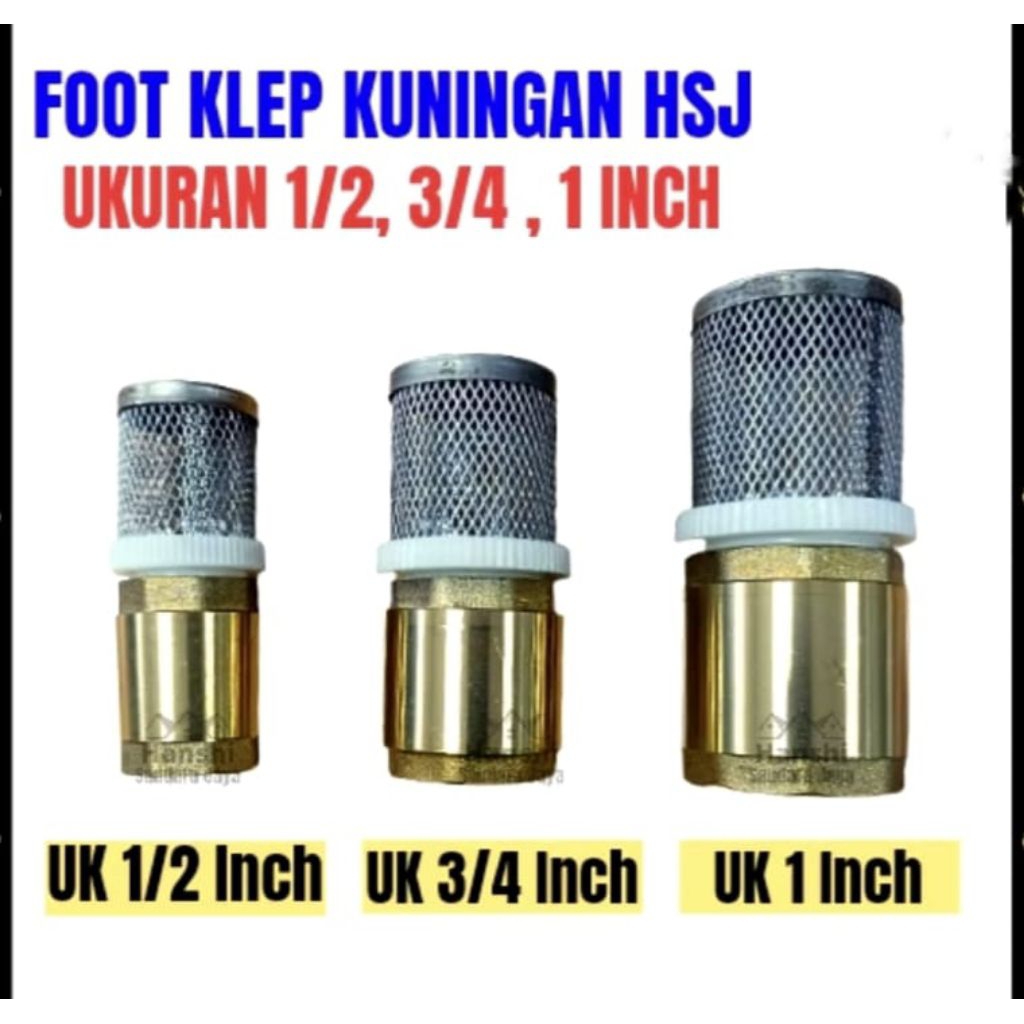 Foot Klep Kuningan,Tusen Klep filter pompa air KUNINGAN