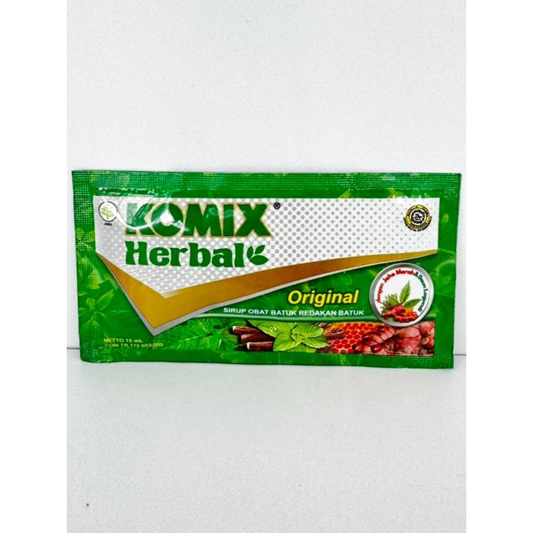 KOMIX HERBAL SACHET UNTUK MEREDAKAN BATUK BERDAHAK
