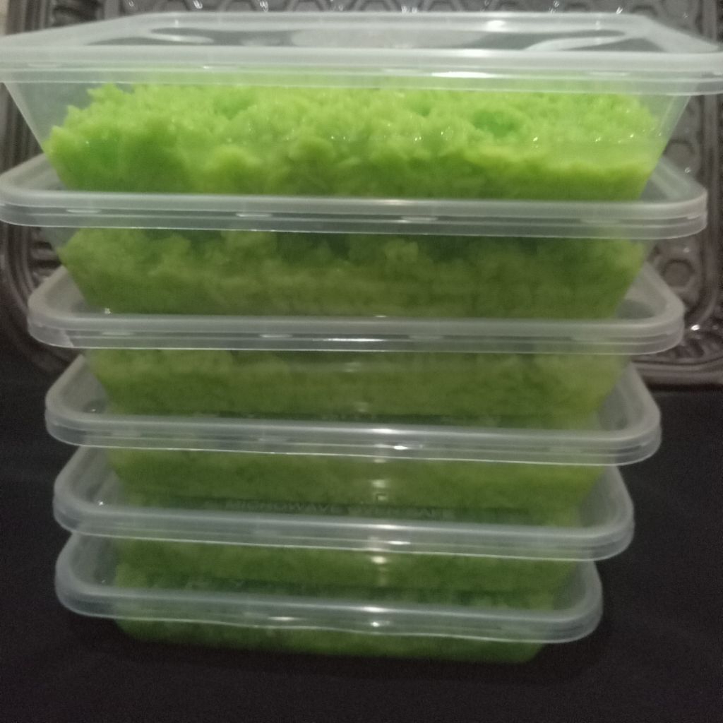 TAPE KETAN WADAH THINWALL 500 ML VARIAN HIJAU PANDAN