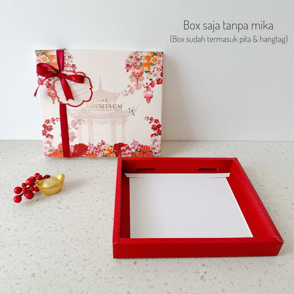 5 Pcs Box Kue Sekat Imlek Box Packaging Mooncake Imlek Sekat
