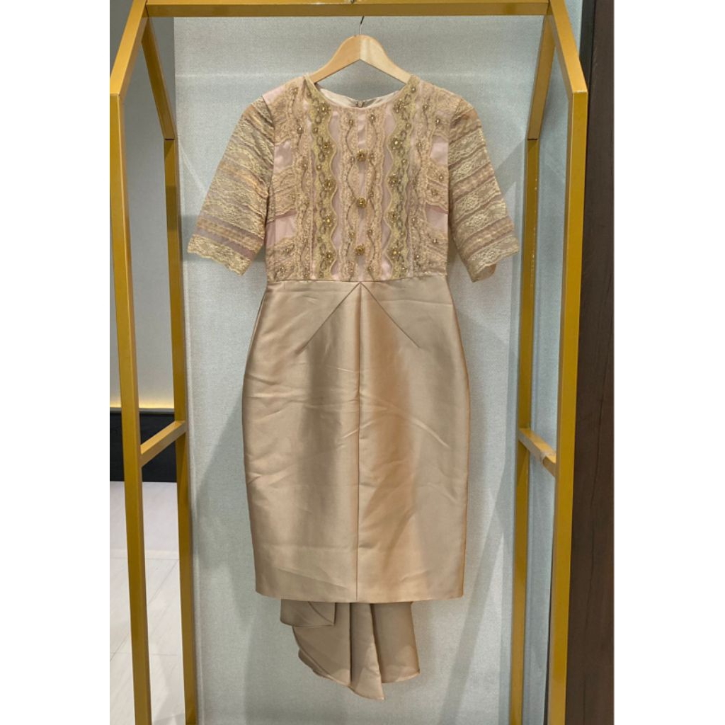 Dress gold mini