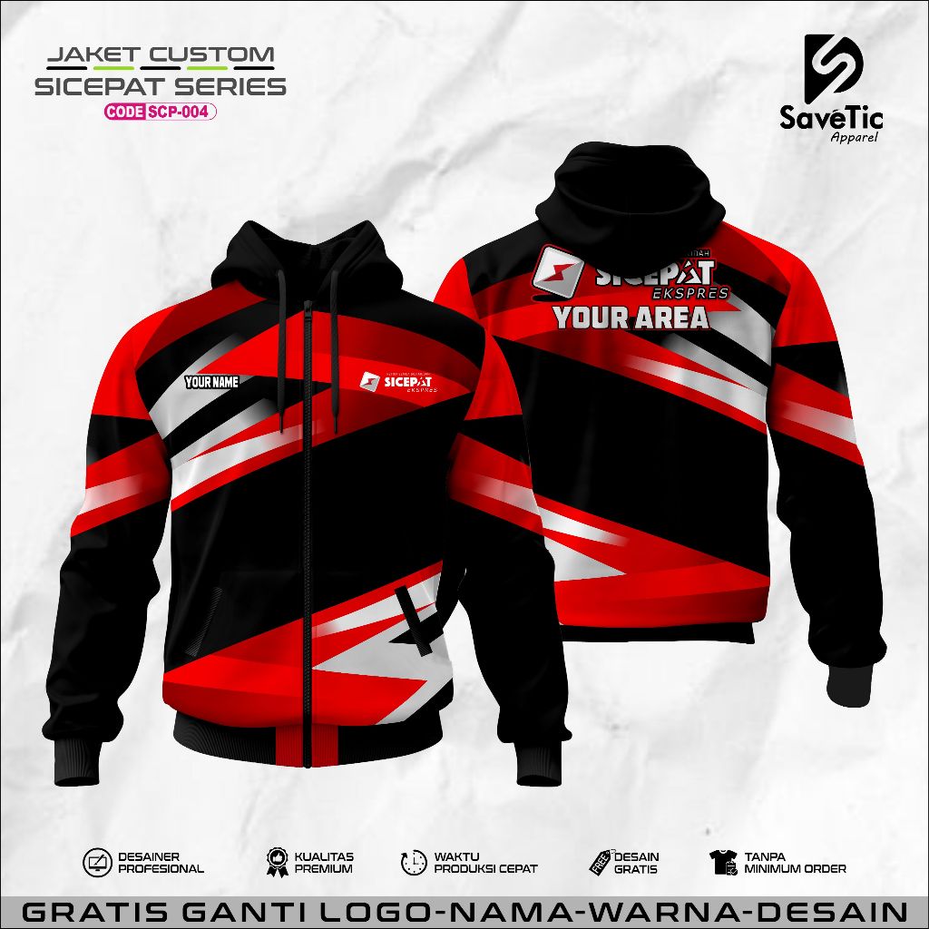 Jaket Sicepat Express full printing sublim/Jaket Sicepat Express/Jaket Custom/Hoodie/Bomber/Tracktop