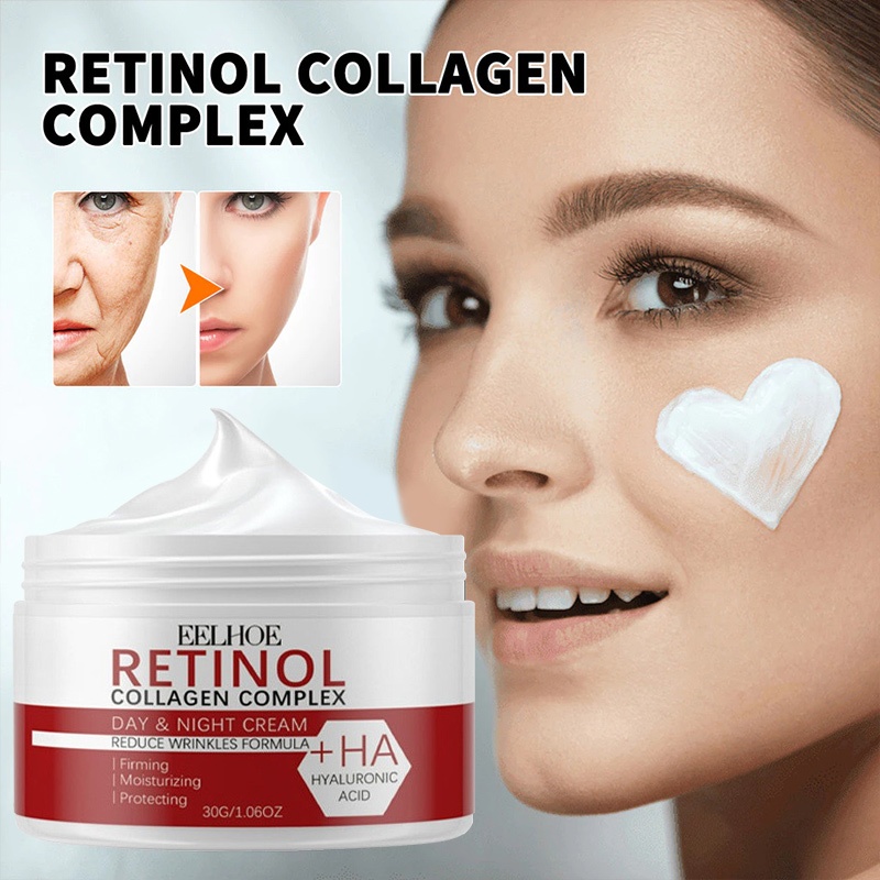 [COD] Retinol Cream Siang Malam Retinol Cream Anti Aging Perbaikan Retinol Night Cream Penghilang Fl