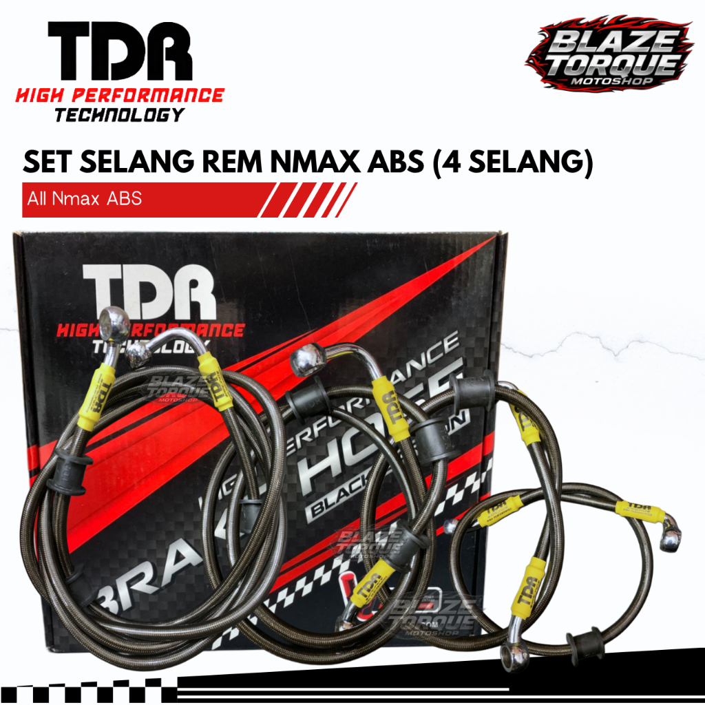 Set Selang Rem TDR Nmax ABS (4 Selang) Nmax Old New Neo Turbo Original TDR