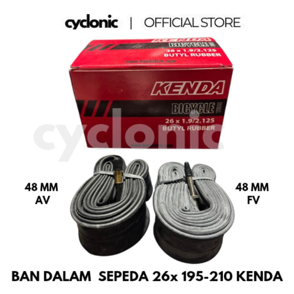 Ban Dalam Sepeda 26x195-210 Kenda 48MM AV FV Fresta