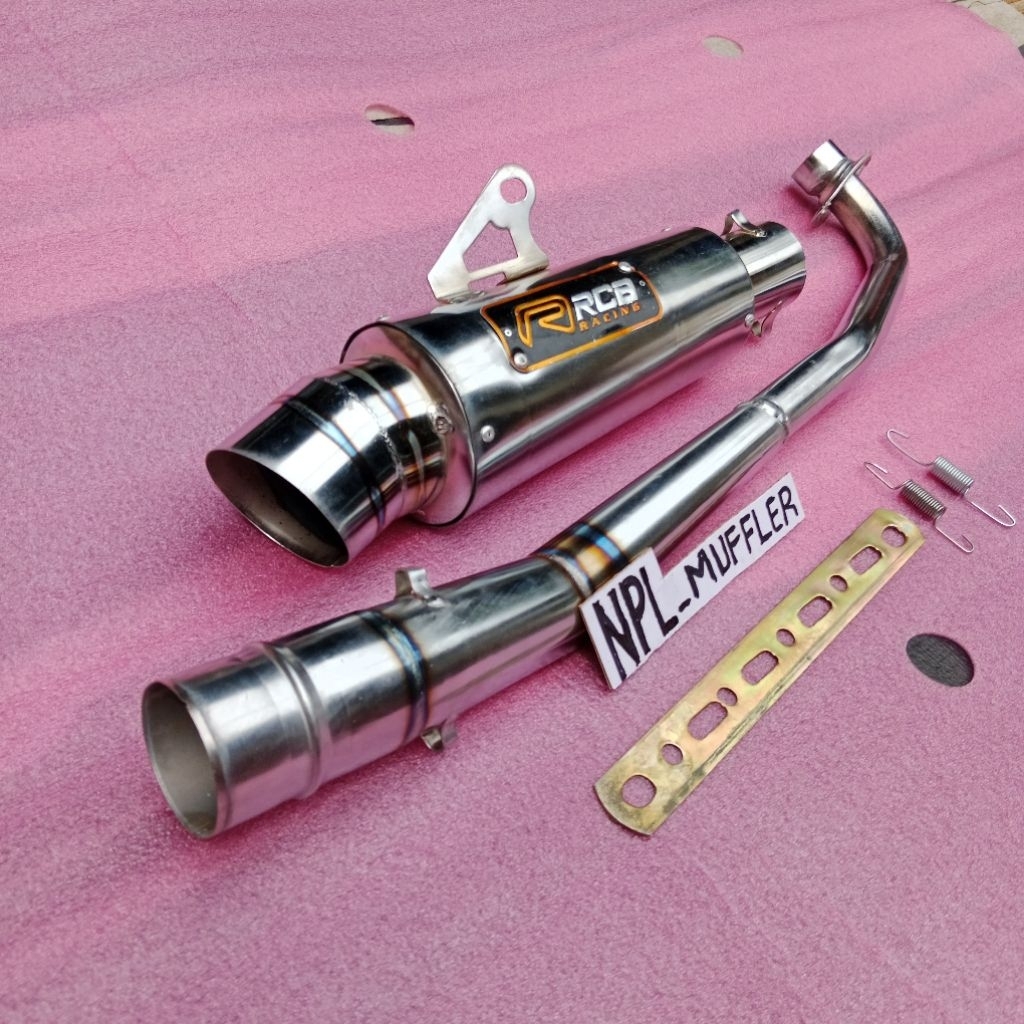 knalpot racing RCB kepet Supra Karisma Jupiter Vega Grand Smash Absolute Revo Shogun Legenda Prima H