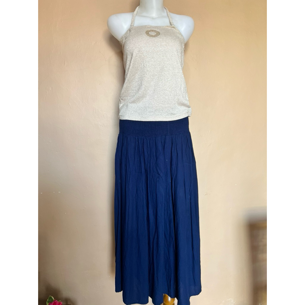tanktop inner rajut glitter tali leher pl (free rok navy)