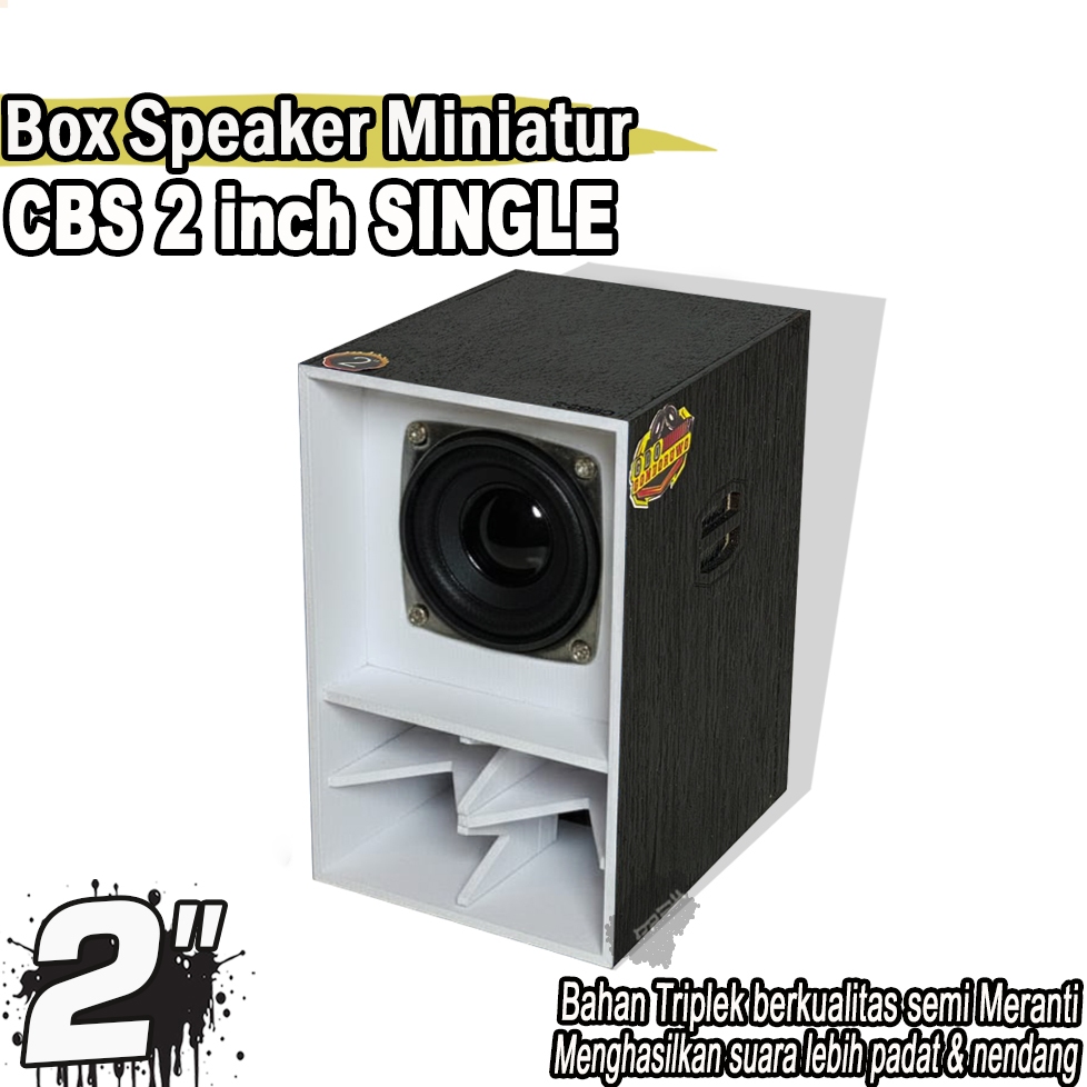 Box Speaker Miniatur CBS 2 INCH putih