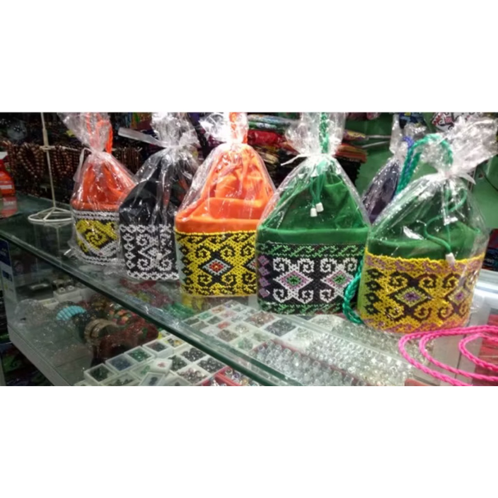 Tas manik-manik serut etnik dayak kalimantan | Tas serut Kalimantan | Tas serut dayak | Tas serut da