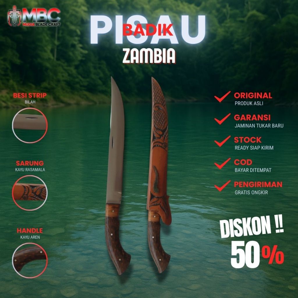 Pisau Zambia Stylish Ukir