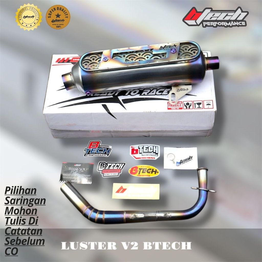KNALPOT KONDOMAN LUSTER V2 BTECH BAUT TITANIUM PNP ALL MATIC PCX NMAX AEROX VARIO SCOOPY BEAT