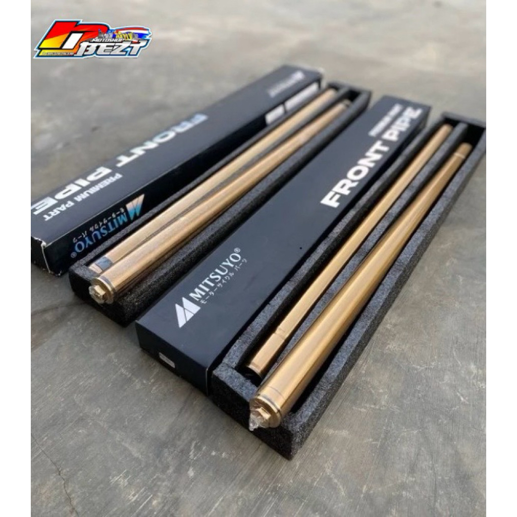 As shock skok depan Ninja RR ninja ss ninja R gold Merk mitsuyo original dah ada tutupnya ya kak