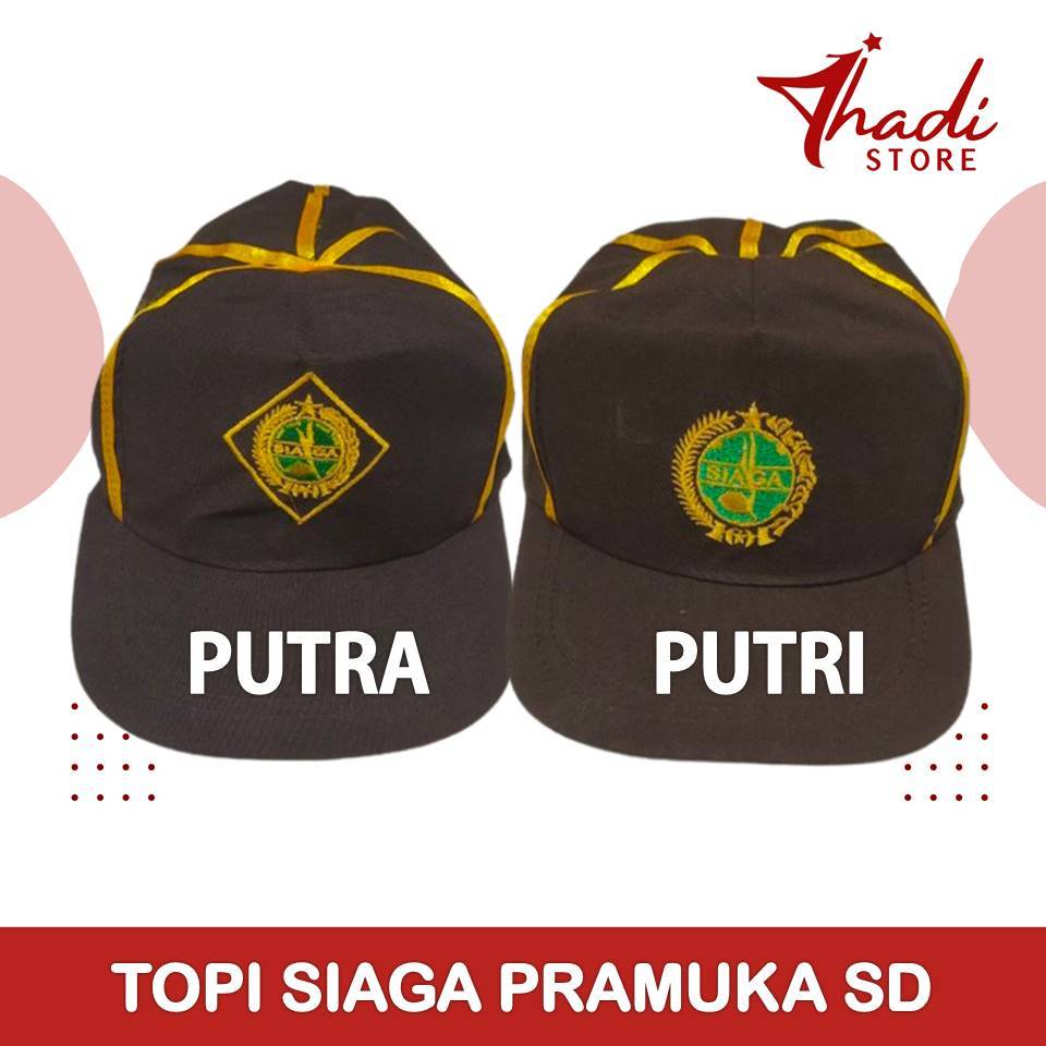 Topi Siaga Pramuka Putra Putri Topi Seragam Pramuka SD