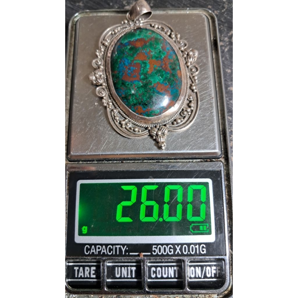 liontin batu virus ikat perak