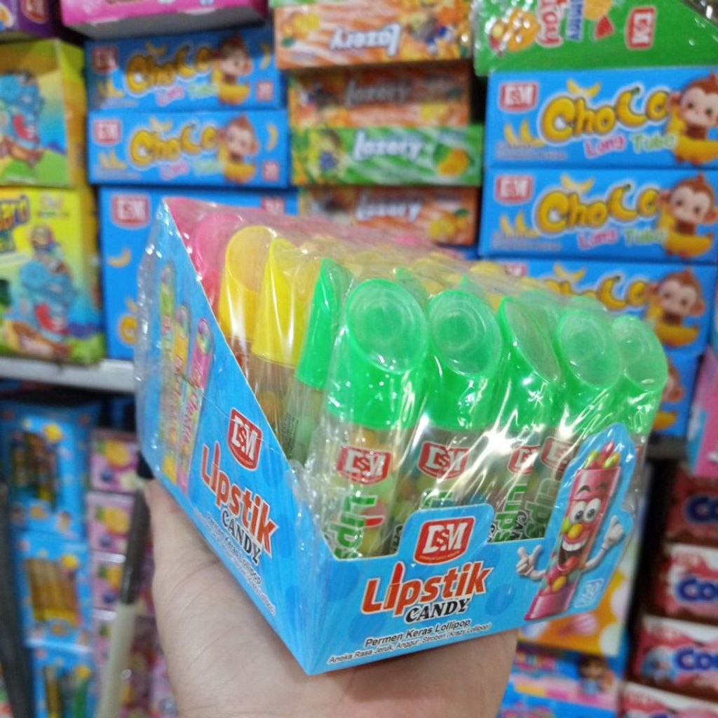 PERMEN Lipstik Candy 1 box 30 pcs