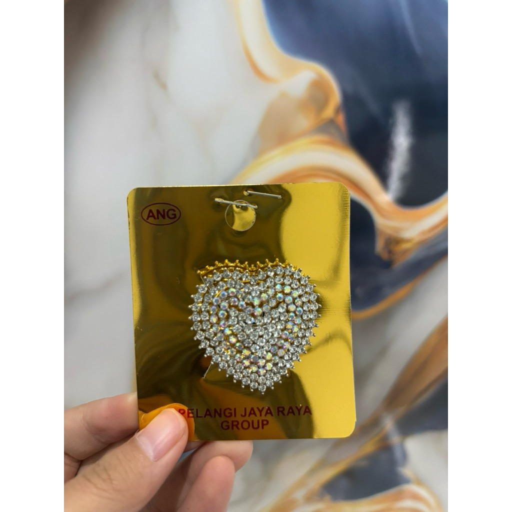 Ring Hijab Love - Ring Hijab Murah - Ring Hijab Mewah