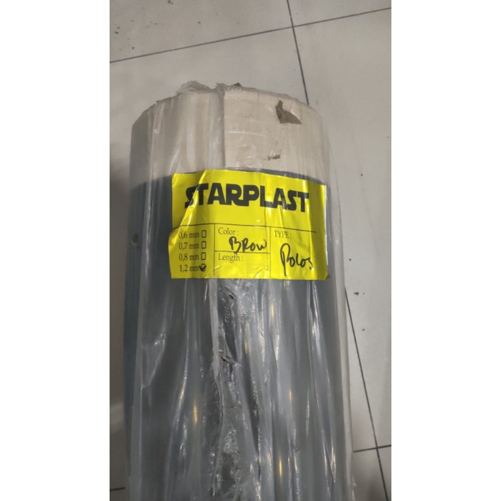 FIBER PAGAR STARPLAS HITAM POLOS 1.2 MM