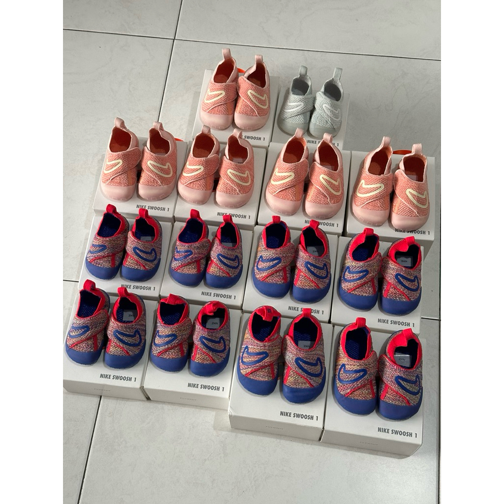 Nike Swoosh 1 Baby Flyknit Slide Brand New READY STOCK Resmi 100% Original Sepatu Prewalker