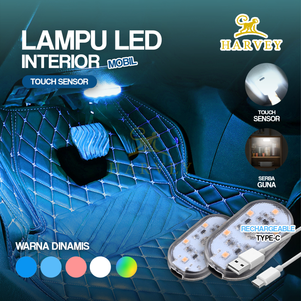 Lampu LED Interior Mobil Touch Sensor | Car Interior Touch Light | Lampu LED Interior Mobil